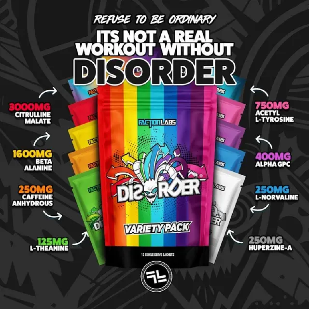 Faction Labs Disorder Original - Variety Pack 12 Sachets