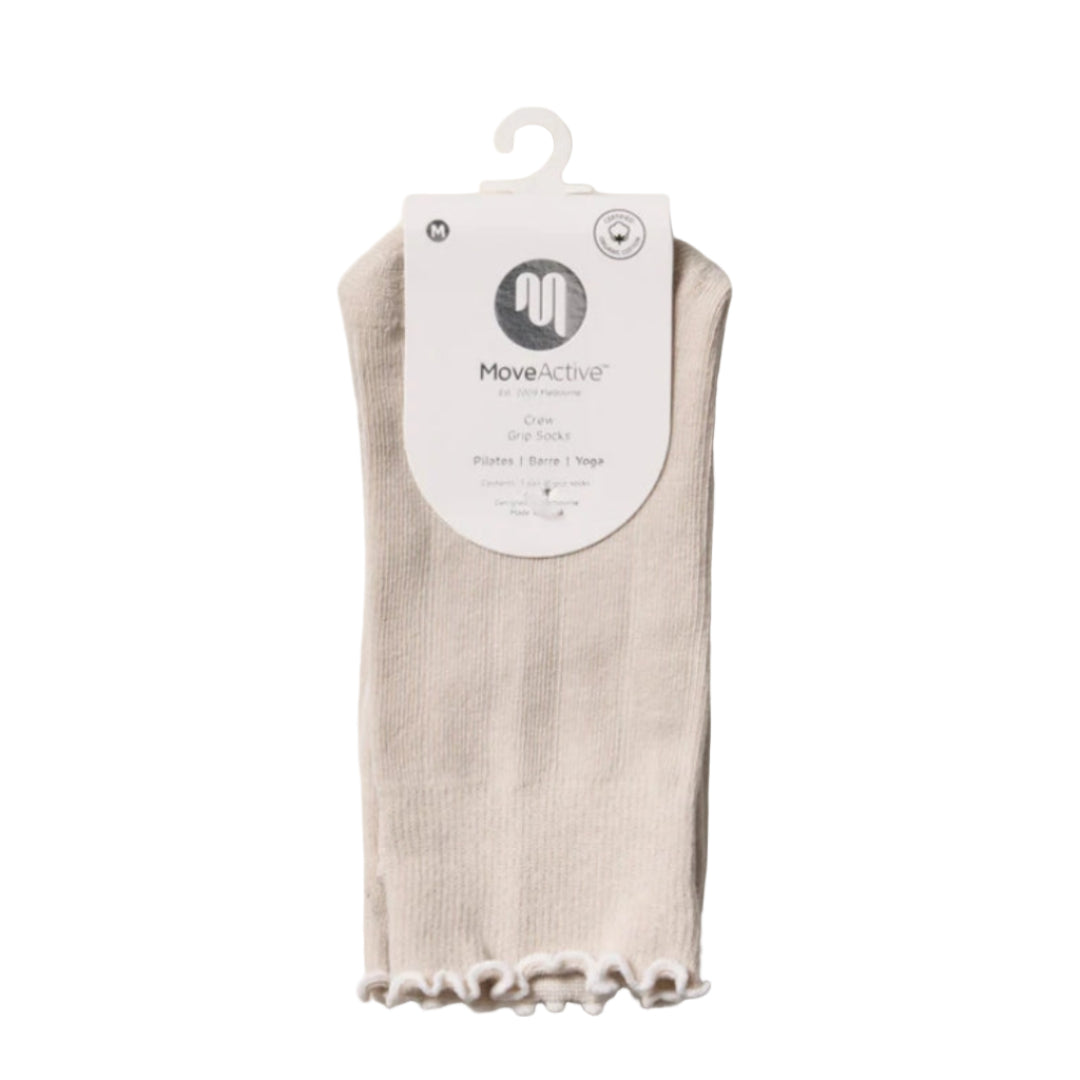 MoveActive Crew Non-Slip Grip Socks - Wicked Weenie Frill