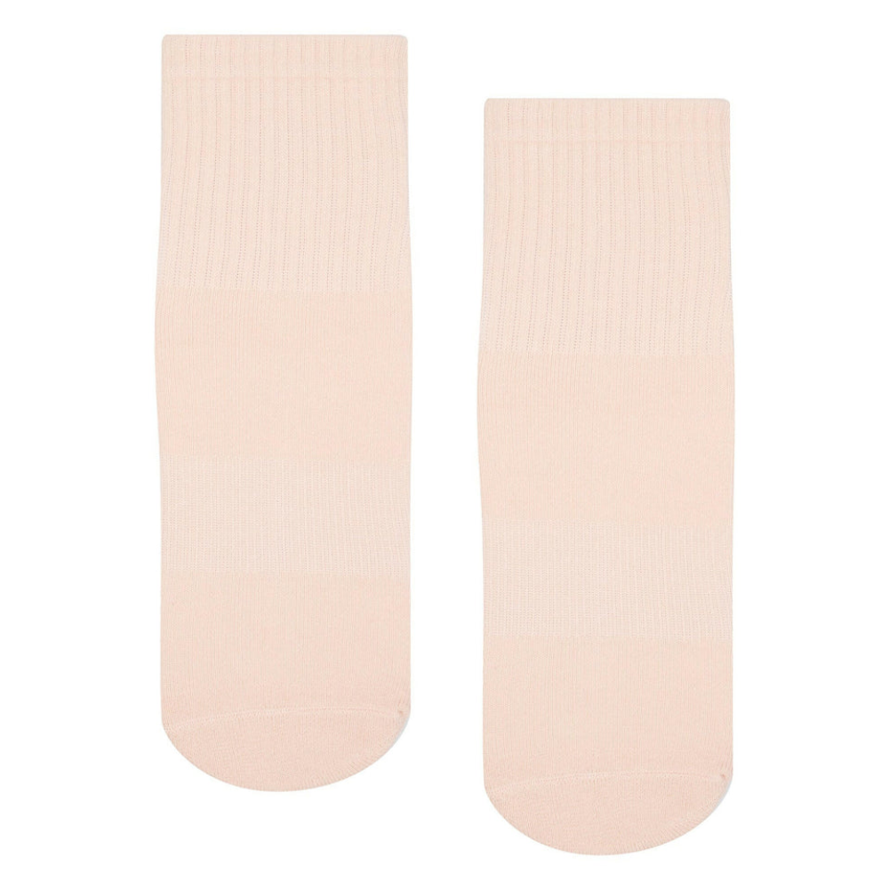 MoveActive Crew Non Slip Grip Socks – Soft Pink