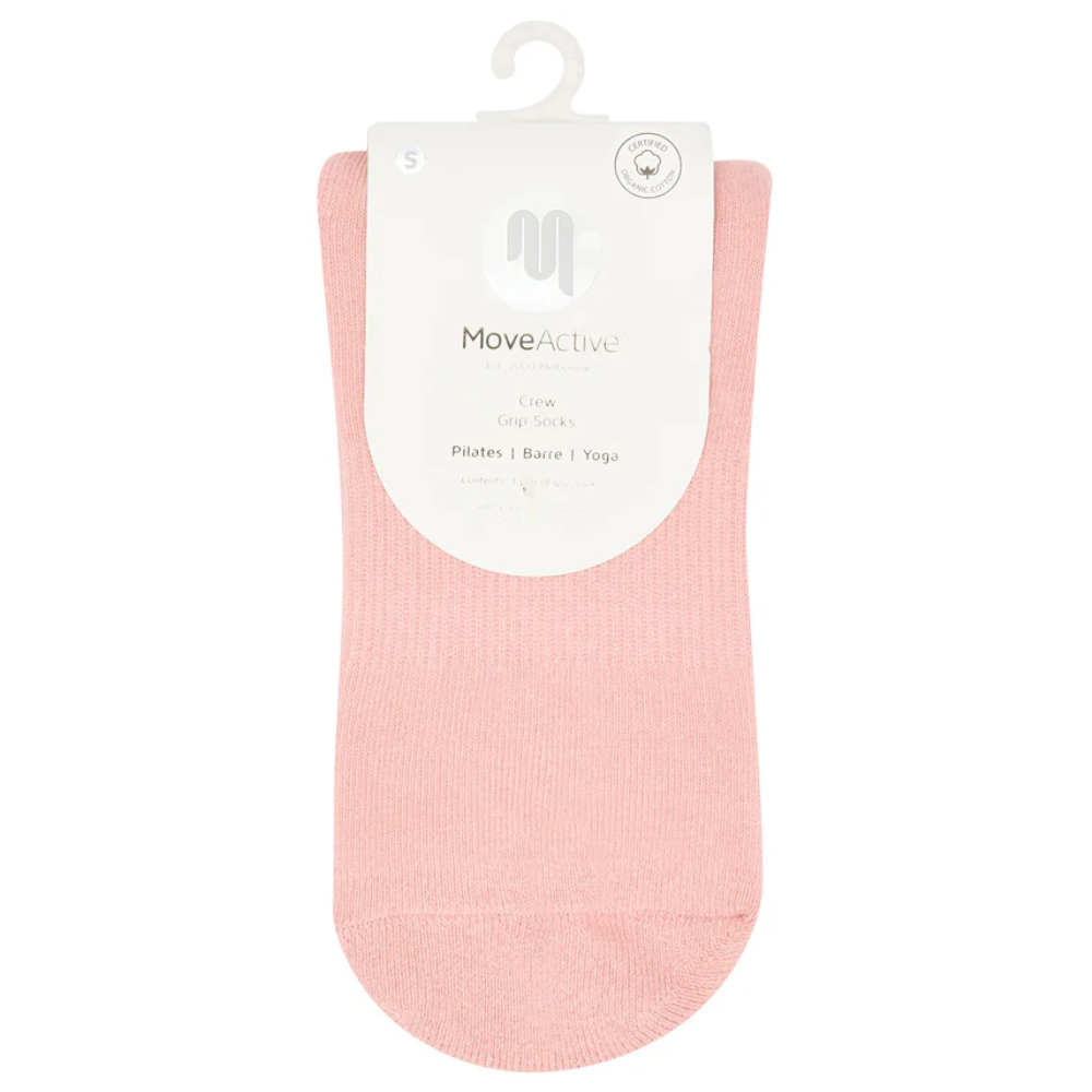 MoveActive Crew Non Slip Grip Socks – Strawberry Patch