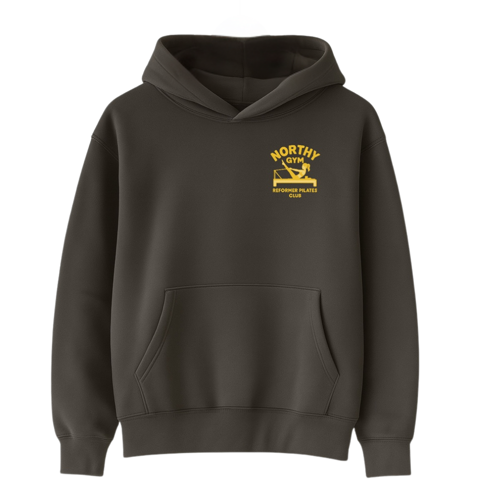 Grey Pilates Hearts Extra Warm Hoodie
