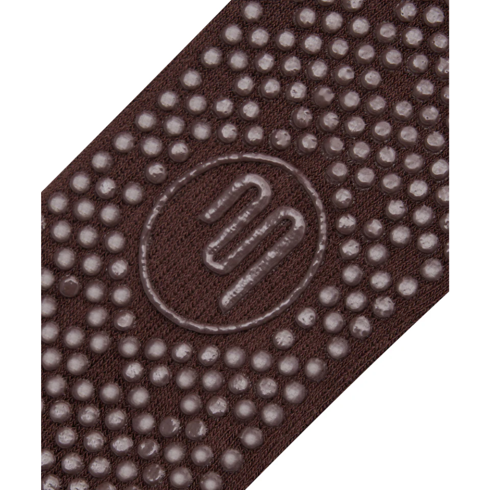 MoveActive Crew Non Slip Grip Socks – Espresso