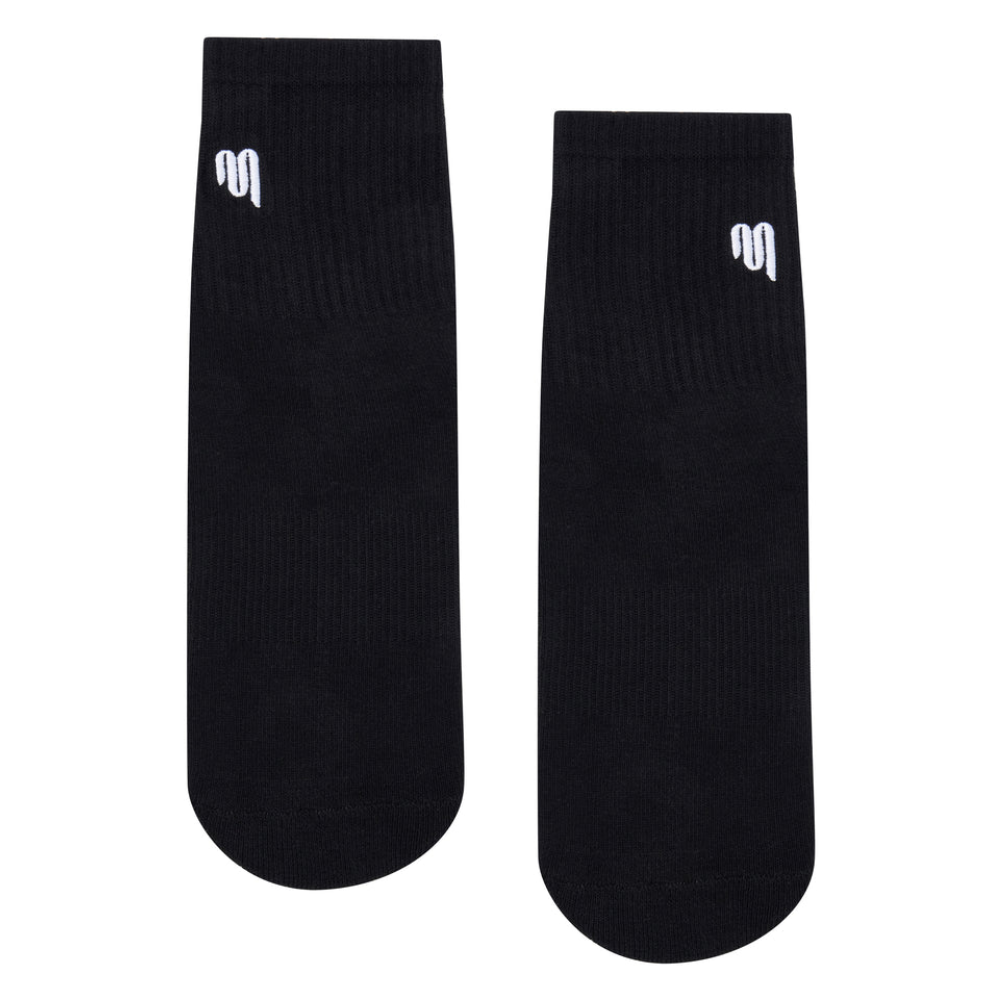 MoveActive Crew Non Slip Grip Socks – Black
