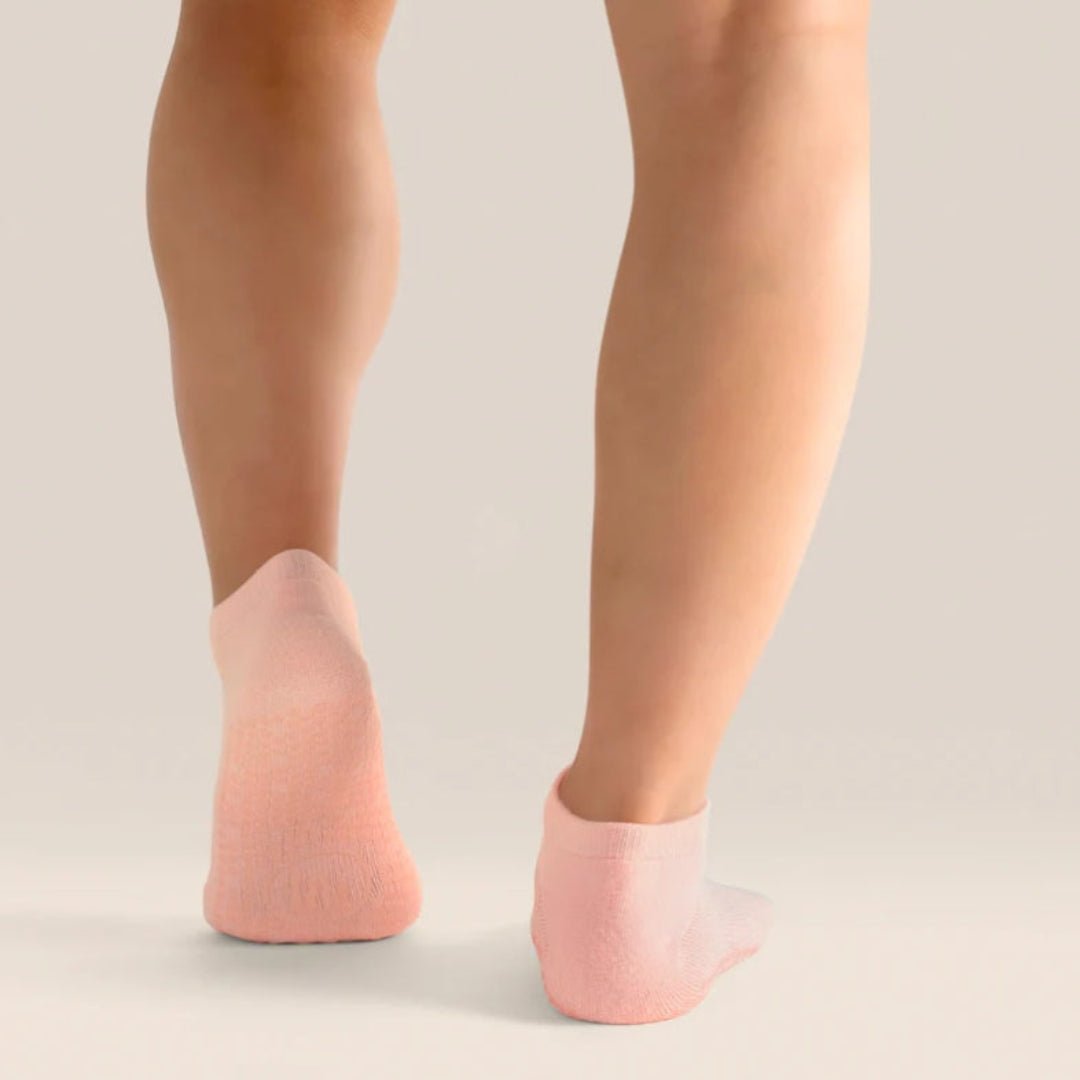 MoveActive Classic Low Rise Non-Slip Grip Socks - Strawberry Heart