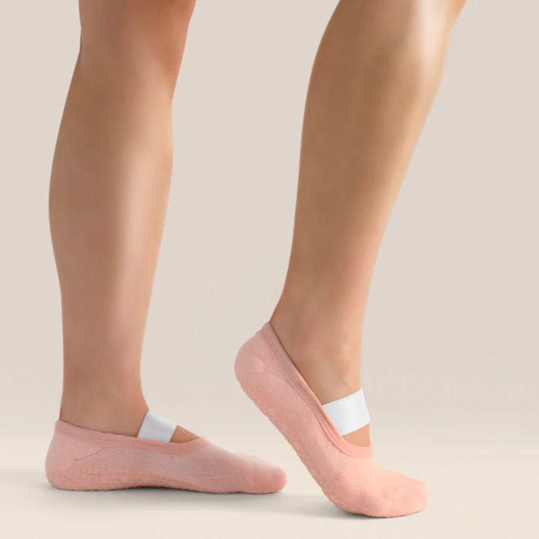 MoveActive Ballet Non-Slip Grip Socks - Fondant Pink