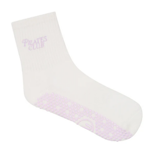 MoveActive Crew Non Slip Grip Socks – Pilates Club Ivory