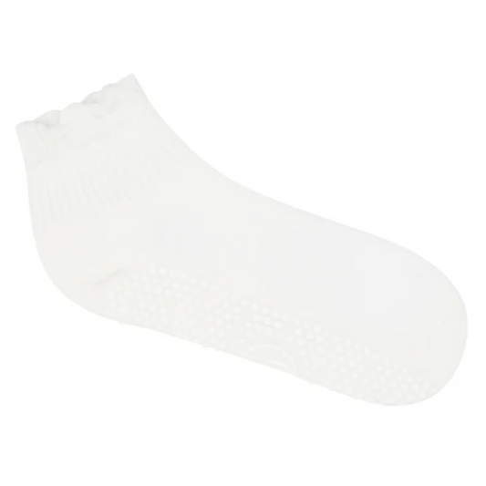 MoveActive Quarter Crew Non Slip Grip Socks – Snow Ruffle