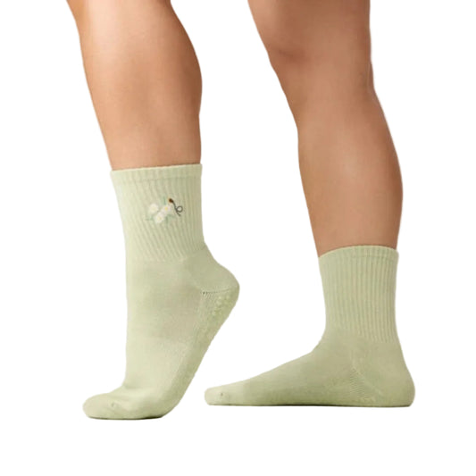MoveActive Crew Grip Socks - Meadow Sage