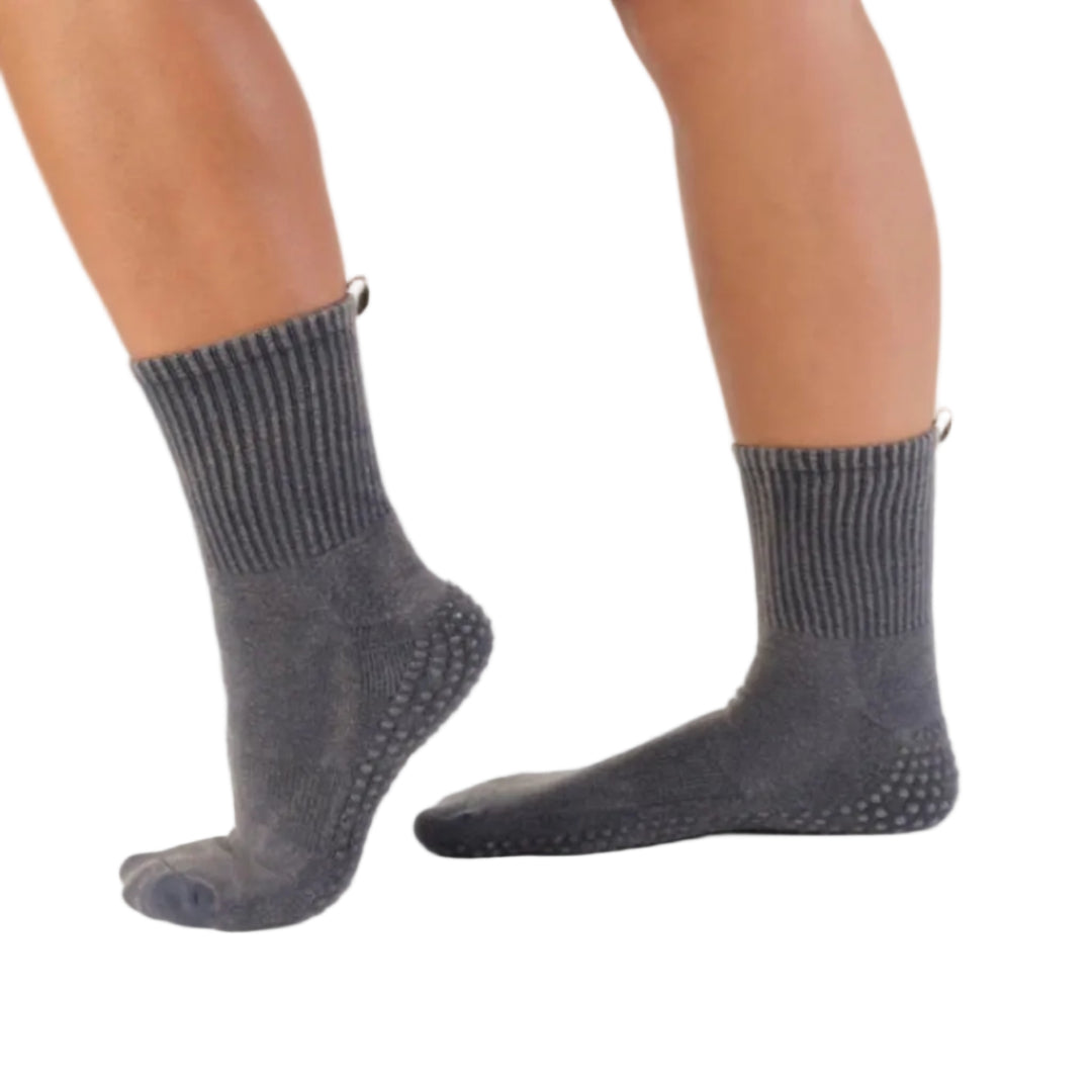 MoveActive Crew Grip Socks - Vintage Rib Navy