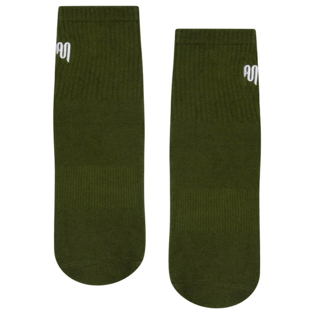 MoveActive Crew Non Slip Grip Socks – Khaki
