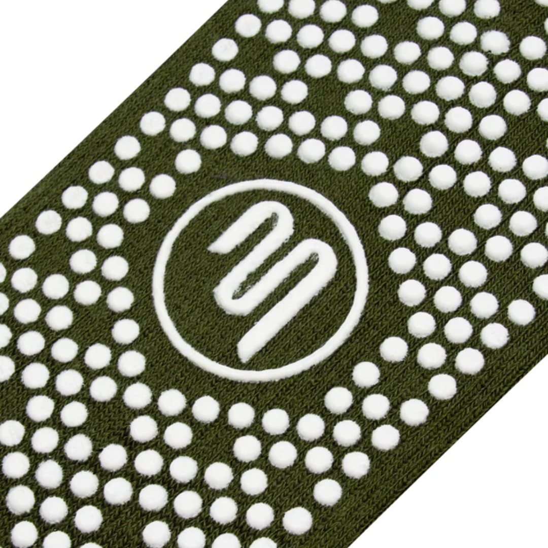 MoveActive Crew Non Slip Grip Socks – Khaki