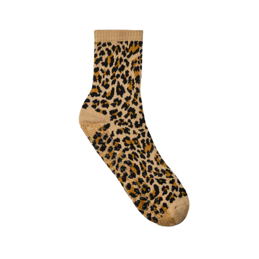 Move Active Crew Non Slip Grip Socks - Safari Spots