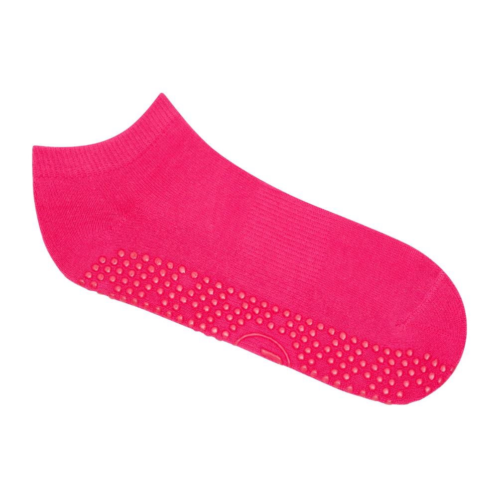 MoveActive Classic Low Rise Grip Socks – Neon Pink