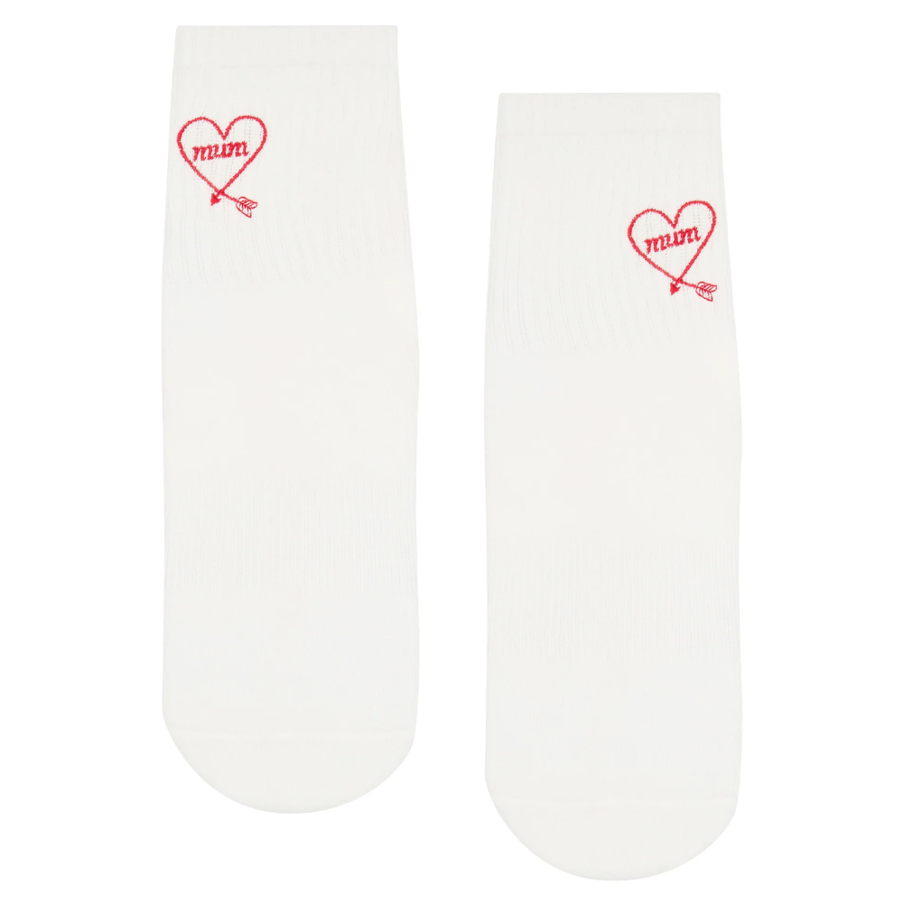 MoveActive Crew Non Slip Grip Socks – Love Note