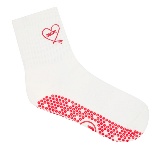 MoveActive Crew Non Slip Grip Socks – Love Note